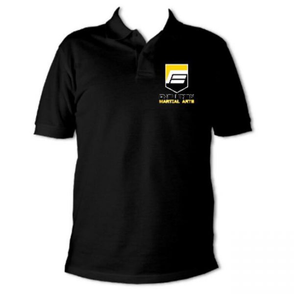 Evolution Polo Shirt Black Front