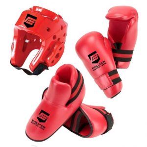 Red TKD Head, Hand and Foot Pad Package