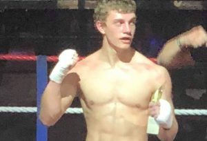 Adam Childs after winning his full contact fight.